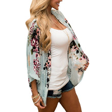 Load image into Gallery viewer, Floral Chiffon Kimono Blouse