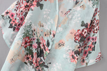 Load image into Gallery viewer, Floral Chiffon Kimono Blouse