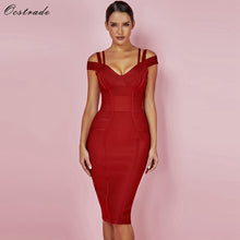 Load image into Gallery viewer, Off Shoulder Sexy High Quality Bandage Dress