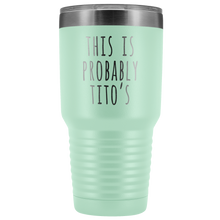 Load image into Gallery viewer, THIS IS PROBABLY TITO'S - Laser Etched Tumbler (Premium)